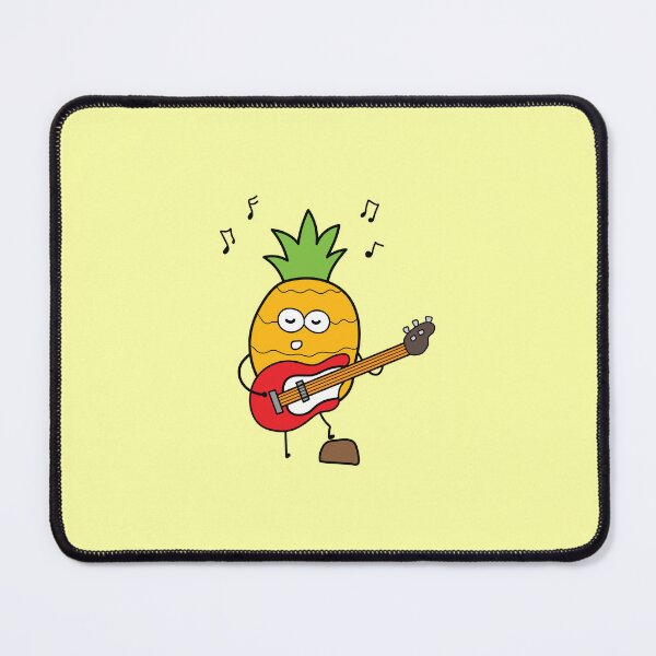 Item preview, funny pineapple playing guitar  designed and sold by wordspotrayal.