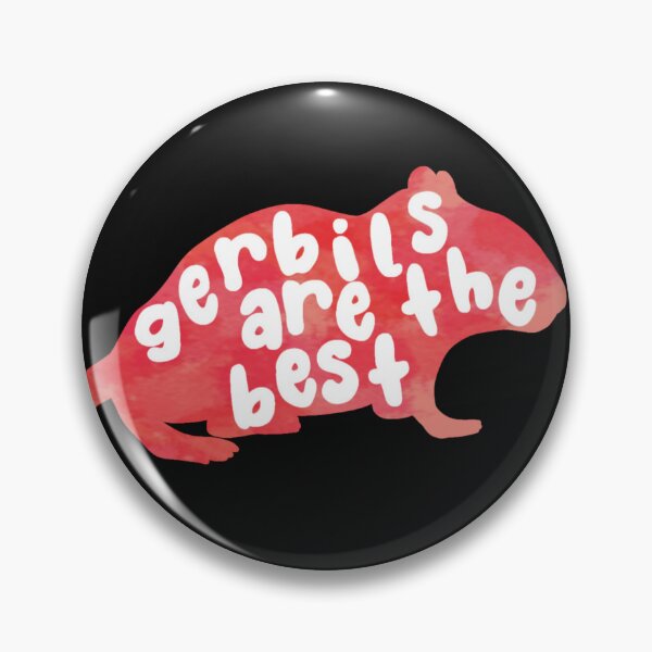 Item preview, Gerbils are the best (red watercolour silhouette) designed and sold by Becky-Marie.