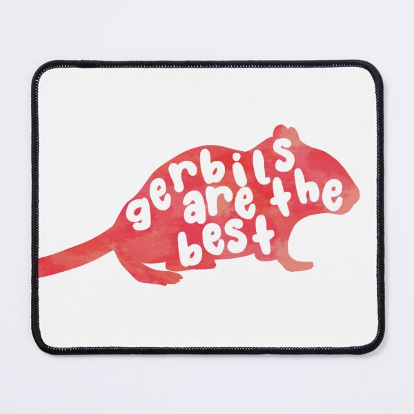 Item preview, Gerbils are the best (red watercolour silhouette) designed and sold by Becky-Marie.