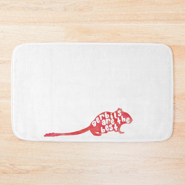 Item preview, Gerbils are the best (red watercolour silhouette) designed and sold by Becky-Marie.