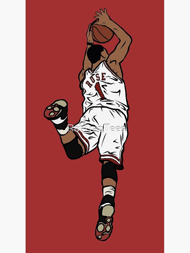 Derrick Rose Dunk Poster Chicago Bulls Gifts Derrick Rose 
