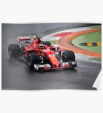 Kimi Raikkonen Ferrari Poster