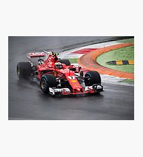 Kimi Raikkonen Ferrari Photographic Print