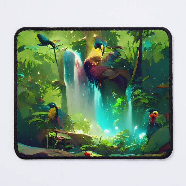 Item preview, Jungle Waterfall Collection #38 by GizbarArts made with a.i. designed and sold by Ganzabara.