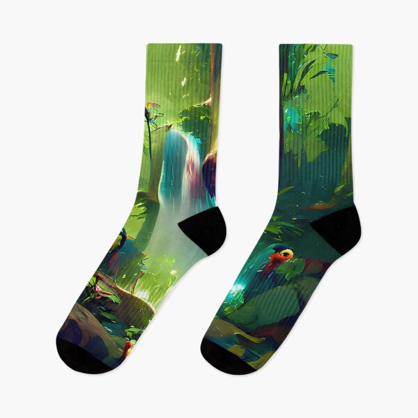Item preview, Jungle Waterfall Collection #38 by GizbarArts made with a.i. designed and sold by Ganzabara.