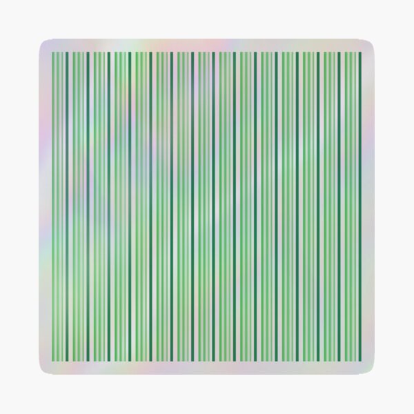 Item preview, Green And White Stripes Pattern Design designed and sold by Zareen Sayyed.