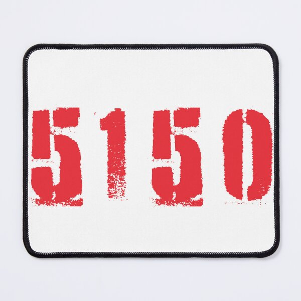 Item preview, 5150 Red Numbers on black or White Shirt designed and sold by JeffreyWayne.