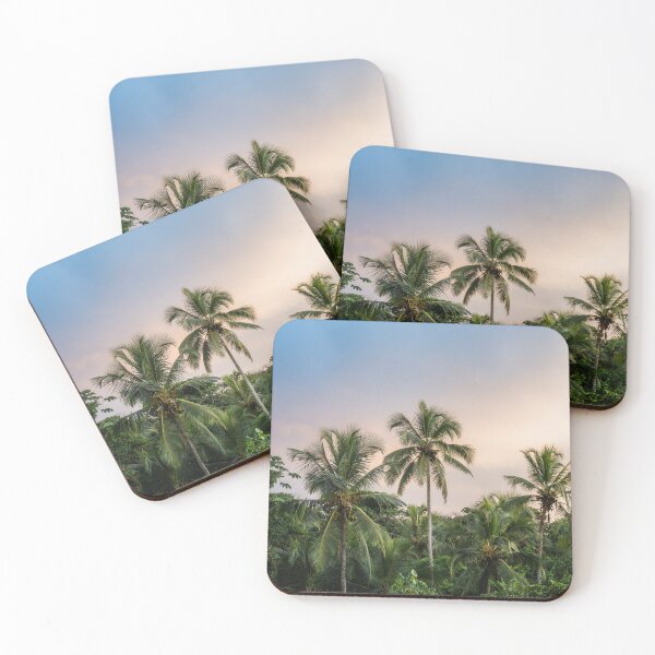 Item preview, Sunset palm trees, Colombia designed and sold by photofelix-.