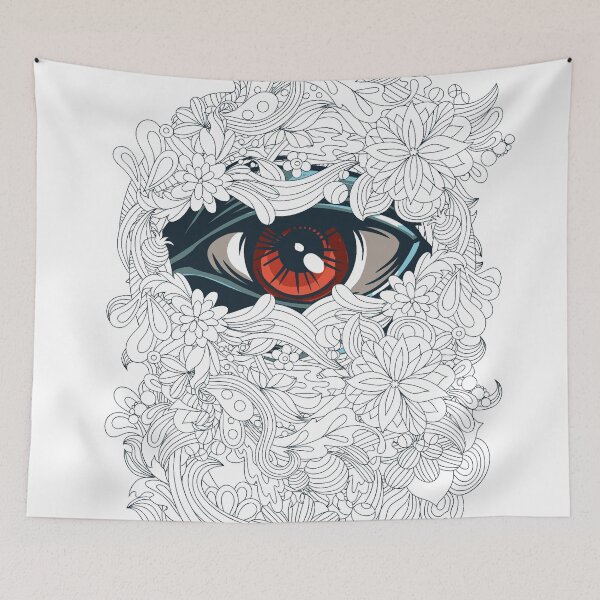 Item preview, Eyes in flowers designed and sold by lunegreiros.