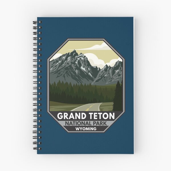 Item preview, Grand Teton National Park Wyoming Road Emblem designed and sold by KrisSidDesigns.