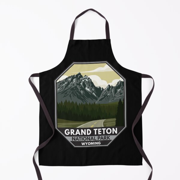 Item preview, Grand Teton National Park Wyoming Road Emblem designed and sold by KrisSidDesigns.