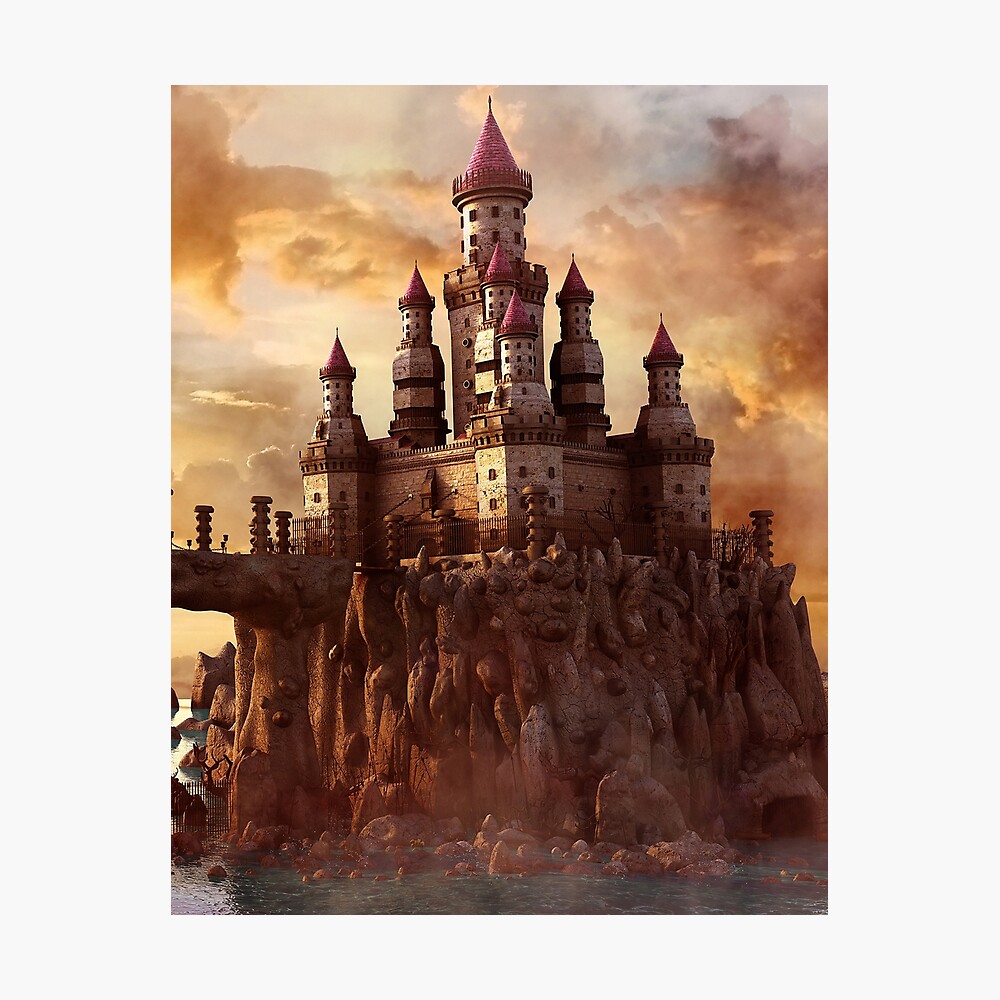High Fantasy Castle Art/Design Art Board Print for Sale by DraksumDesigns