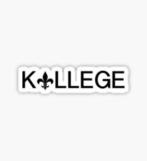 kappa college Sticker
