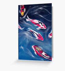 Koi In Motion Greeting Card