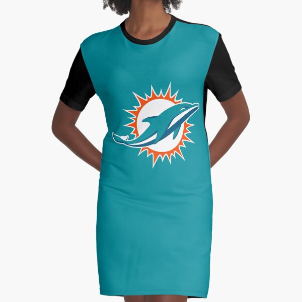 Miami Dolphins Football Fans Florida Sports Graphic T-Shirt Dress for Sale  by corbrand