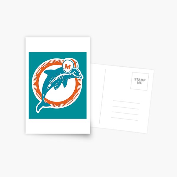 Miami Dolphins Football Florida Sports Colors Postcard for Sale