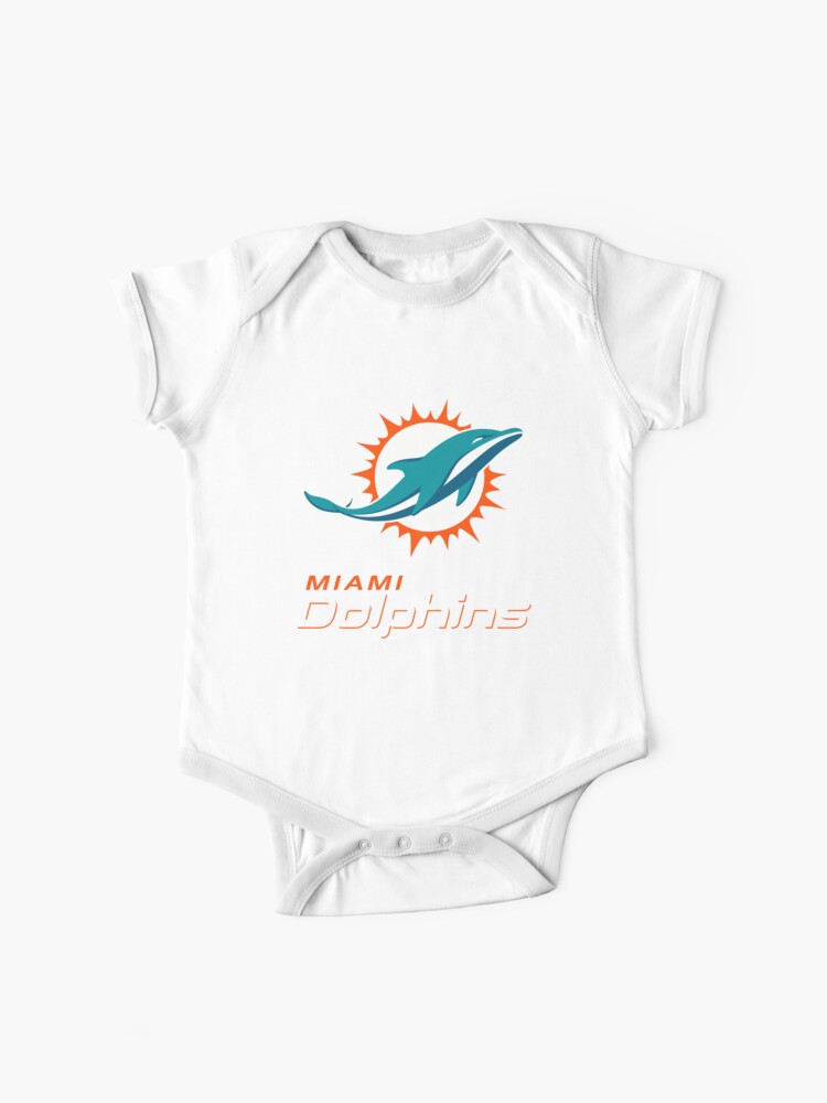 NFL Kids Baby 3 Piece Dolphins Baby Bodysuit Set - Baby Clothes