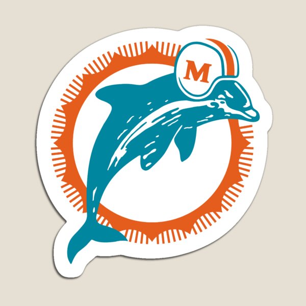 Miami Dolphins MAGNET - Die Cut Doghouse NFL Football Hill