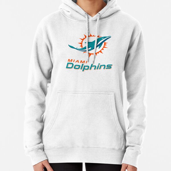 Men's BOSS X NFL Black/Aqua Miami Dolphins Touchdown Pullover Hoodie