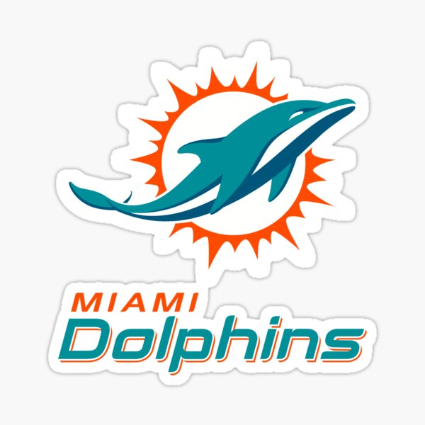 MIA Miami Local Standard MIA Retro Dolphin Miami F' Sticker