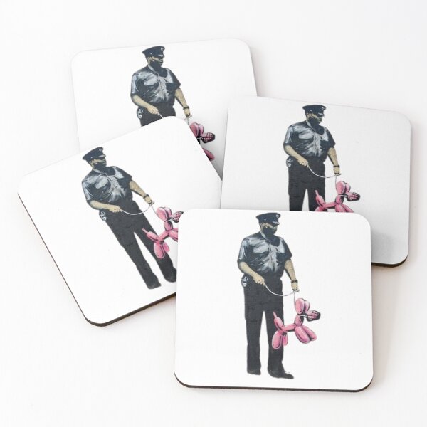 Item preview, Banksy Police man with balloon dog designed and sold by DataDude.