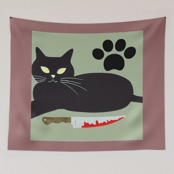 Item preview, A  MURDEROUS CAT designed and sold by starfishstuff.