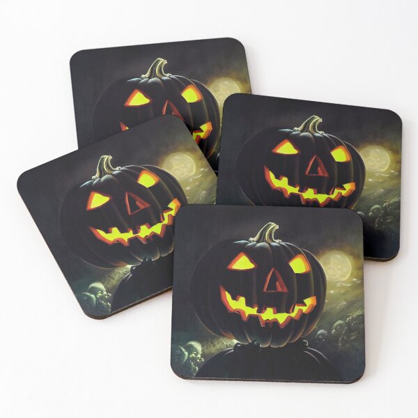 Item preview, Scary Halloween characters with horror faces designed and sold by bleachedpixel.