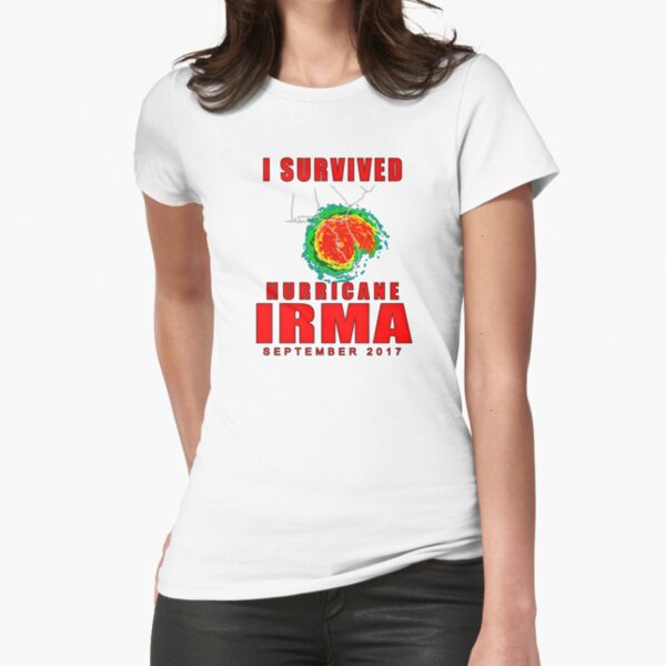 I Survived Hurricane Irma Fitted T-Shirt