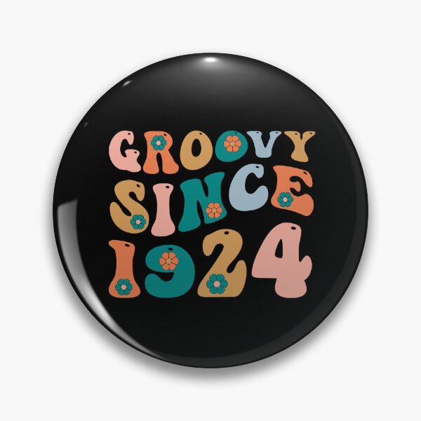 Item preview, Groovy Since 1924 | 98th Birthday | Retro Groovy Birthday designed and sold by AMINE  ★★★★★.