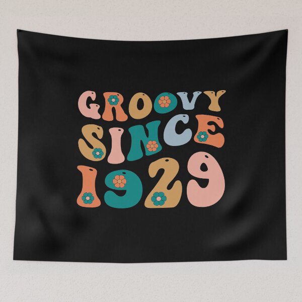 Item preview, Groovy Since 1929 | 93th Birthday | Retro Groovy Birthday designed and sold by AMINE  ★★★★★.