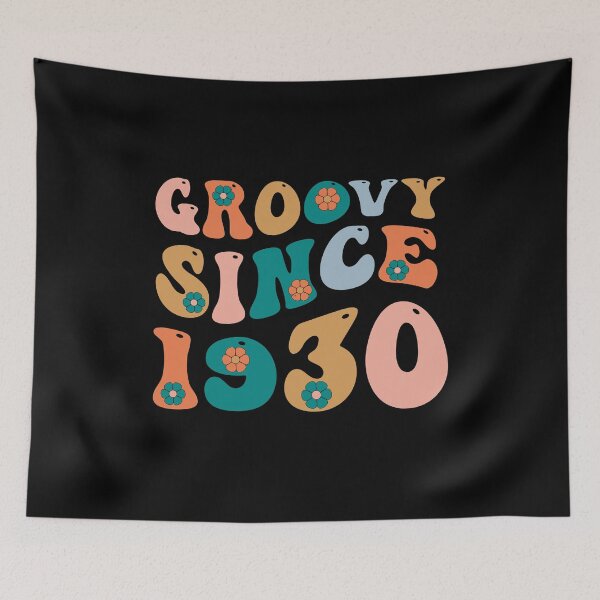 Item preview, Groovy Since 1930 | 92th Birthday | Retro Groovy Birthday designed and sold by AMINE  ★★★★★.