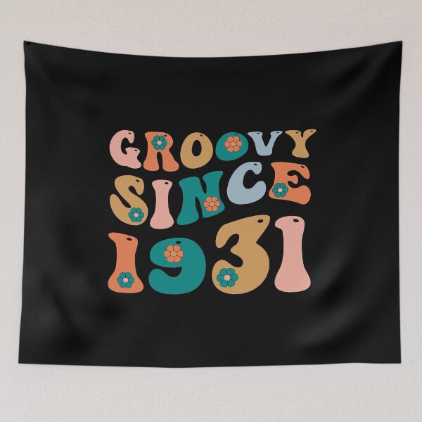 Item preview, Groovy Since 1931 | 91th Birthday | Retro Groovy Birthday designed and sold by AMINE  ★★★★★.