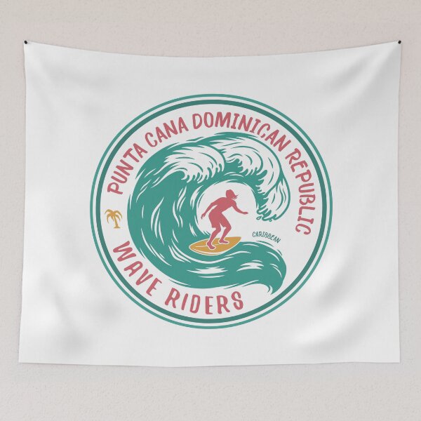 Item preview, Punta Cana Dominican Republic Surfing Vintage designed and sold by KrisSidDesigns.
