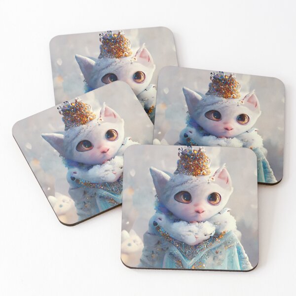 Item preview, Fairy Snow Queen Royal Cat wearing beautiful  Winter Dress designed and sold by Pet Shelter.