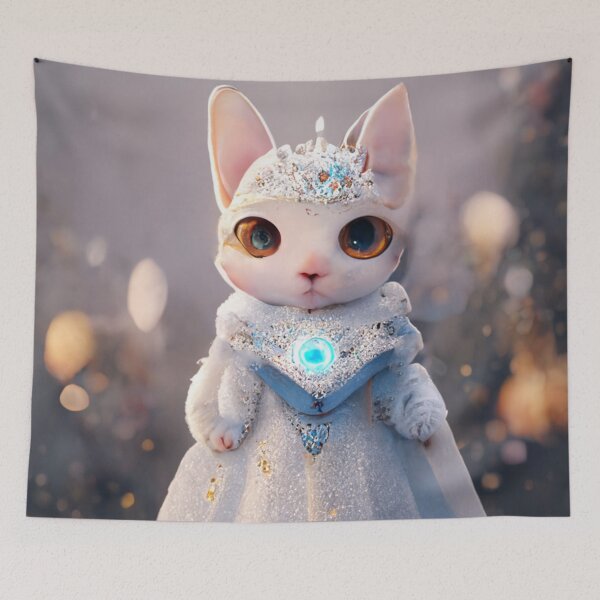 Item preview, Fairy Snow Queen Princess Cat designed and sold by Pet Shelter.