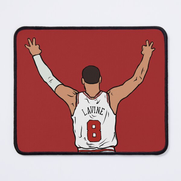 Chicago Bulls Jersey Shaped 10 by 8 Mouse Pad