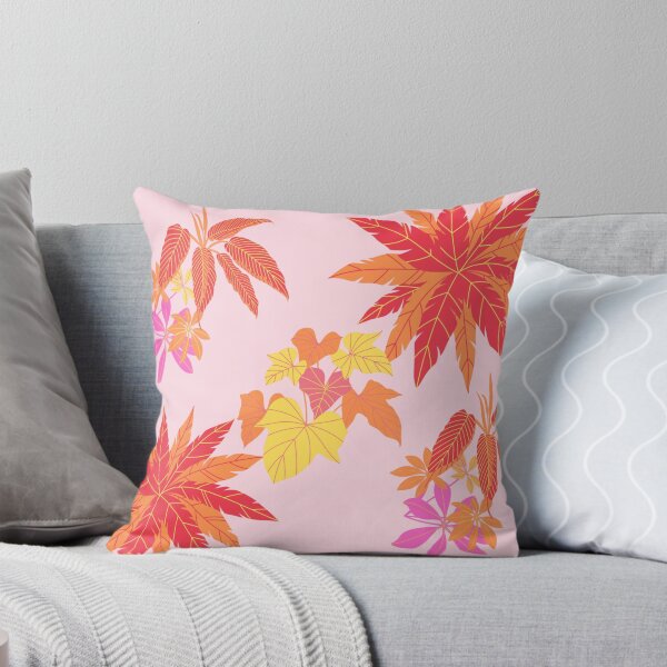 Item preview, Tropical Pink Rustic  Autumn Palm Pattern designed and sold by zaruoo32.