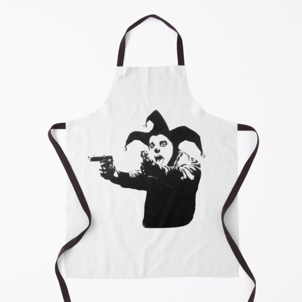 Item preview, Banksy shouting clown, jester with guns designed and sold by DataDude.