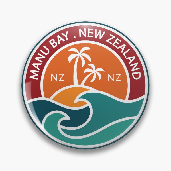 Item preview, Manu Bay New Zealand Retro designed and sold by KrisSidDesigns.