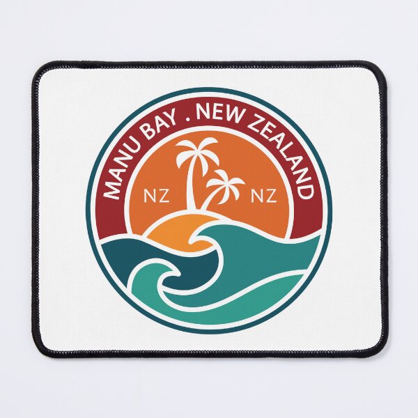 Item preview, Manu Bay New Zealand Retro designed and sold by KrisSidDesigns.