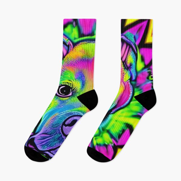 Artikelvorschau, Psychedelischer Pitbull-Doggo-Krawattenfarbstoff entworfen und verkauft von jwitk27.