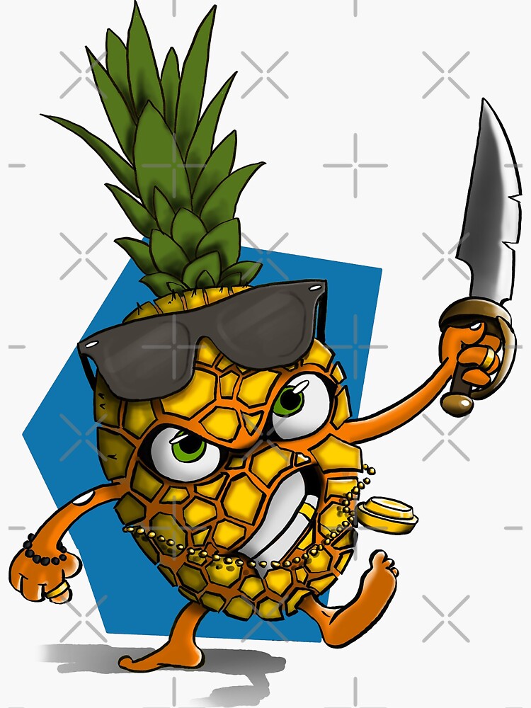 "Angry Pineapple Baby" Sticker for Sale by MuchHmdn Redbubble