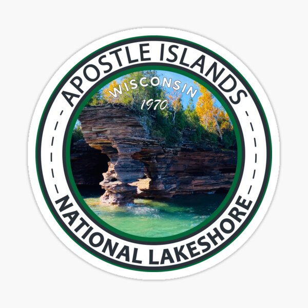 Item preview, Apostle Islands National Lakeshore Wisconsin Badge designed and sold by KrisSidDesigns.
