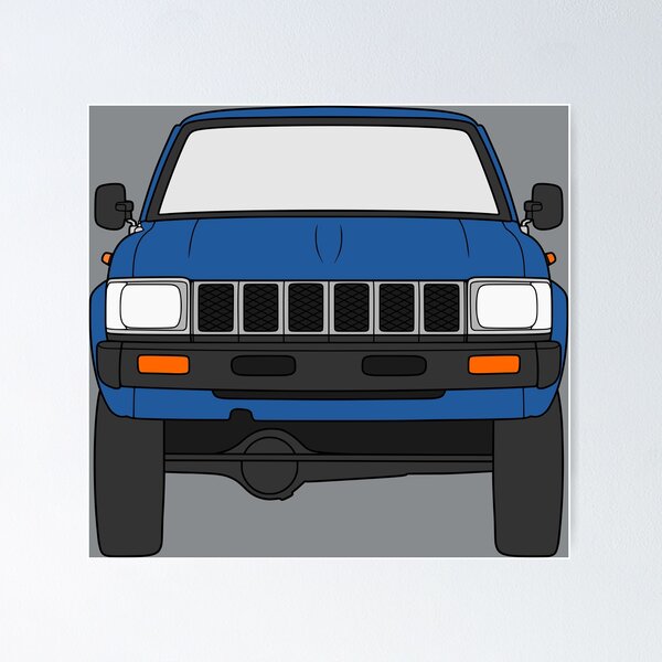 Item preview, Toyota Hilux 1979-1983 medium blue color designed and sold by EdimDesign.