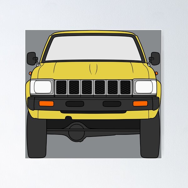 Item preview, Toyota Hilux 1979-1983 yellow color designed and sold by EdimDesign.