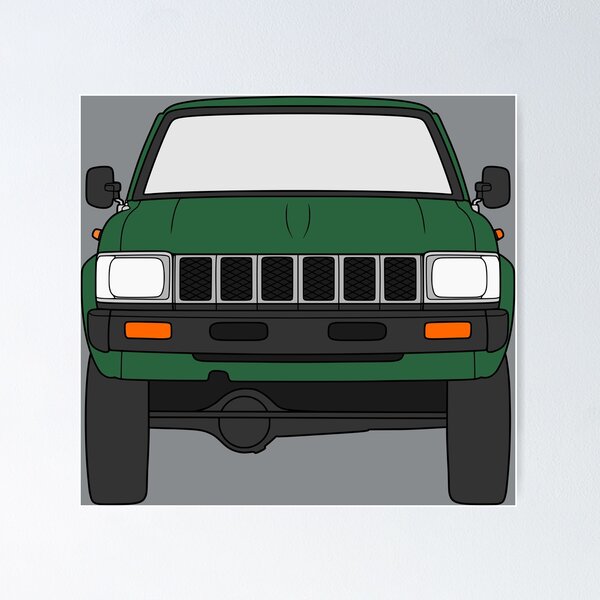Item preview, Toyota Hilux 1979-1983 dark green color designed and sold by EdimDesign.