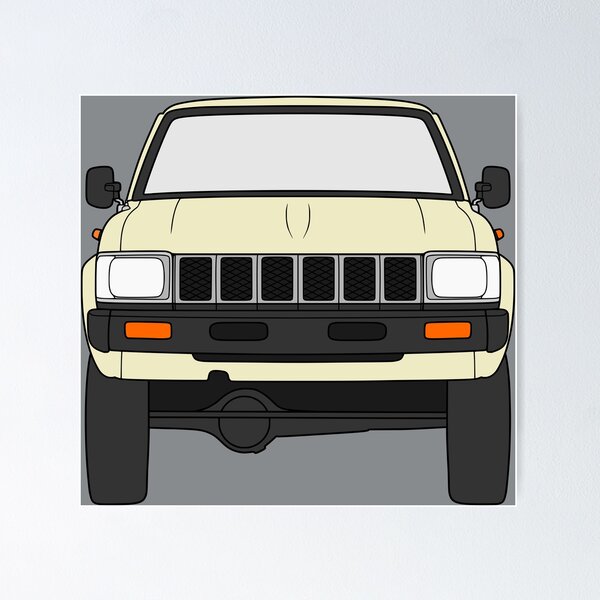 Item preview, Toyota Hilux 1979-1983 creme color designed and sold by EdimDesign.