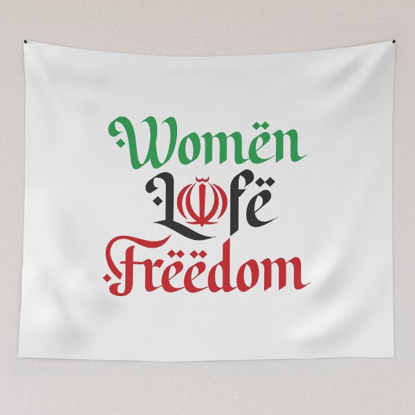 Item preview, Women Life Freedom - Jin Jiyan Azadi - Justice for Mahsa Amini designed and sold by DesignByLeo.