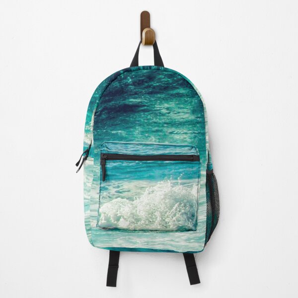 Item preview, Blue Turquoise Ocean Summer Beach Foamy Waves with Sky and Clouds designed and sold by MyArt23.