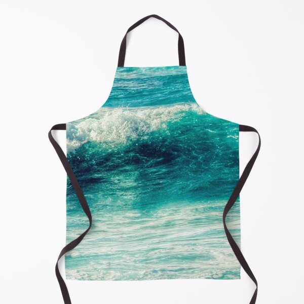 Aperçu de l'œuvre Plage d'été bleu turquoise océan vagues mousseuses avec ciel et nuages créée et vendue par MyArt23.